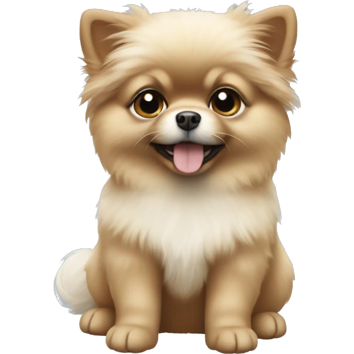 Blue Pomeranian puppy emoji