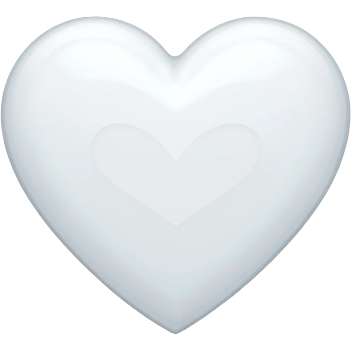 Add a H letter in white heart center emoji