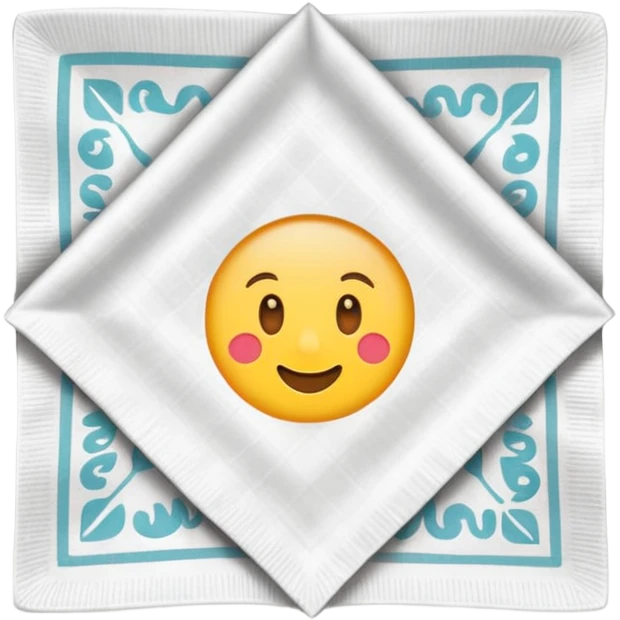 patterned napkin emoji