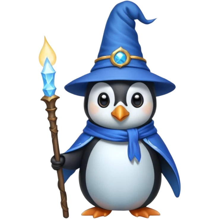 Penguin Wizard emoji