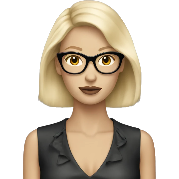 Blonde woman wearing prada  emoji