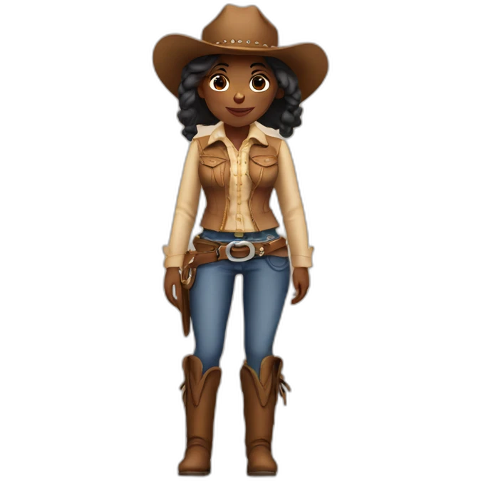 Cow girl emoji