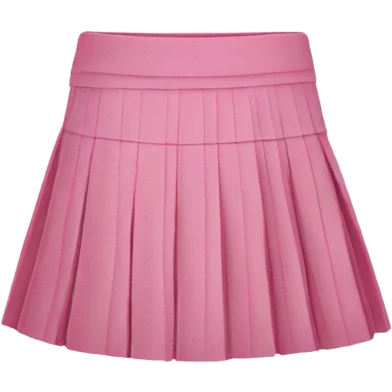 Pink tartan pleated mini skirt, isolated emoji