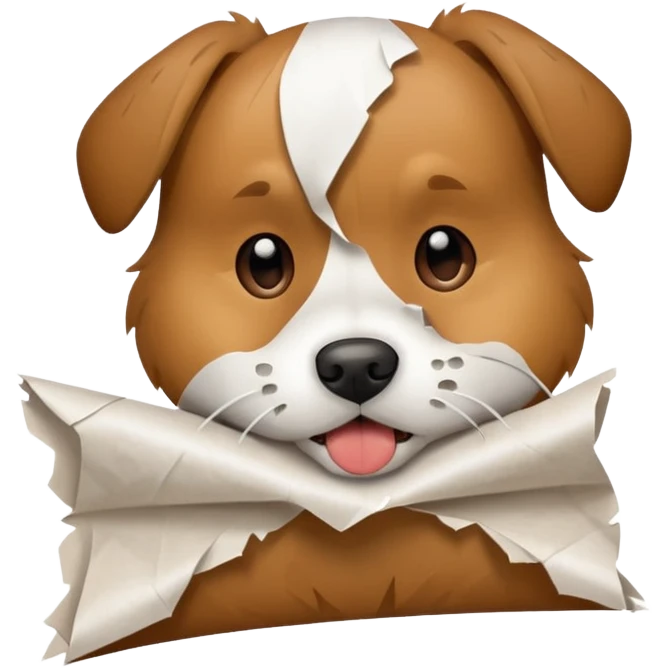 Dog ate homework  emoji