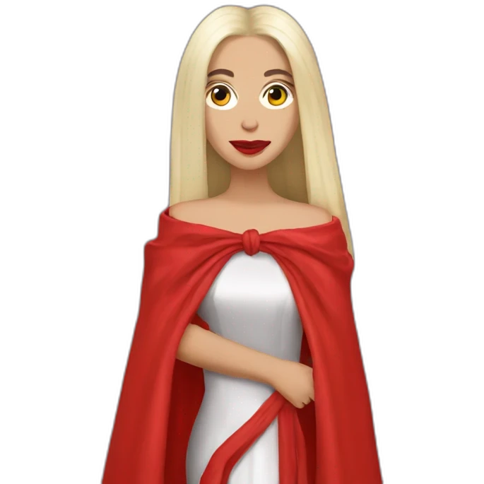Lady gaga robe rouge emoji