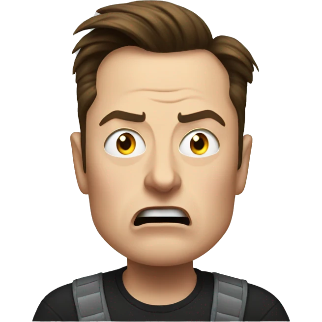 Elon musk Angry emoji