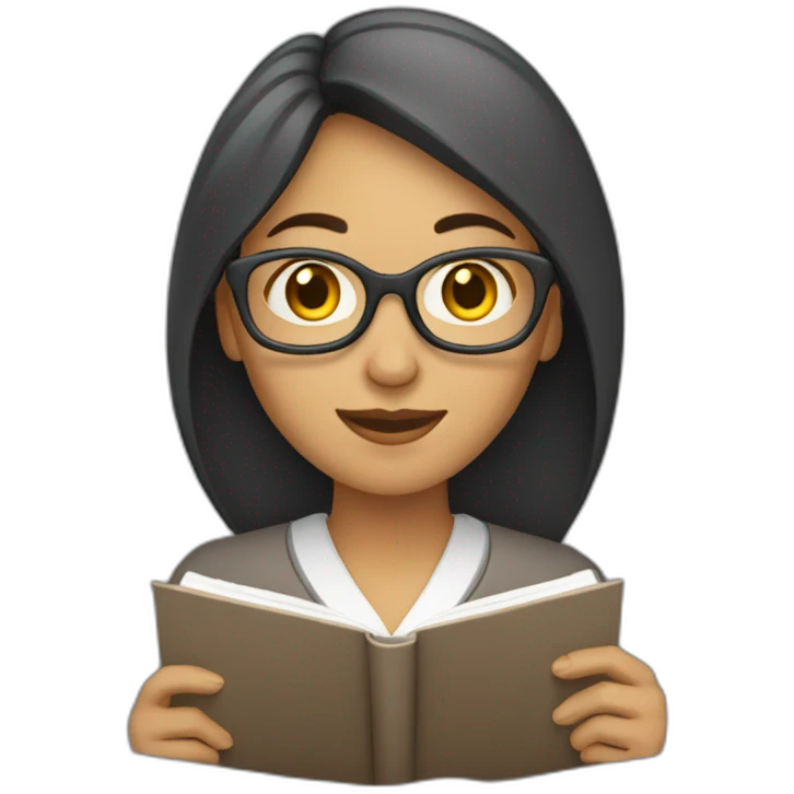 Mujer escribiendo emoji