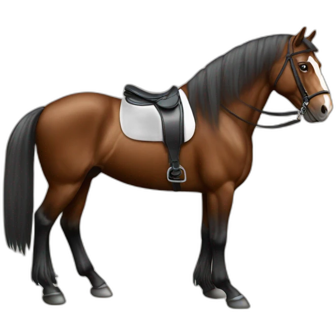 Cheval sur macron emoji