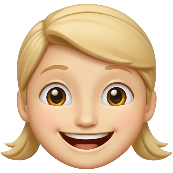 Smiling face with halo without the halo emoji