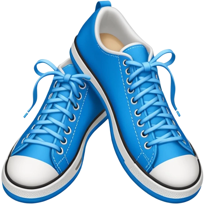 make an emoji of blue shoe laces only- they should be long and stringy emoji
