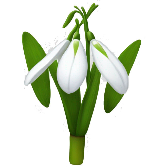 Snowdrop emoji