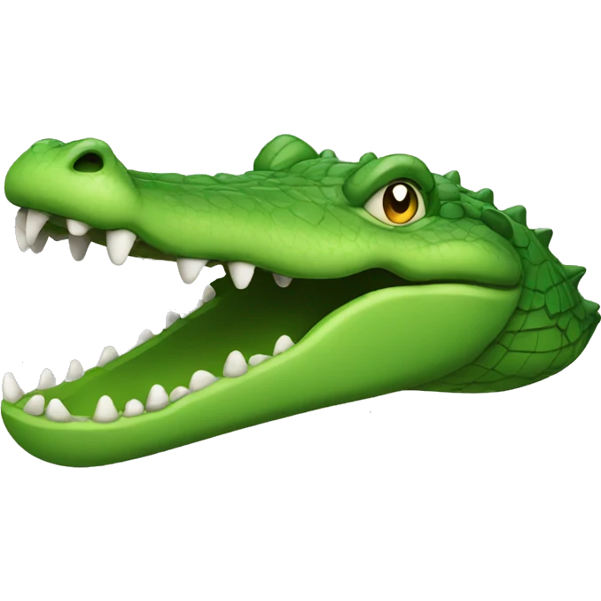 green crocodile head emoji