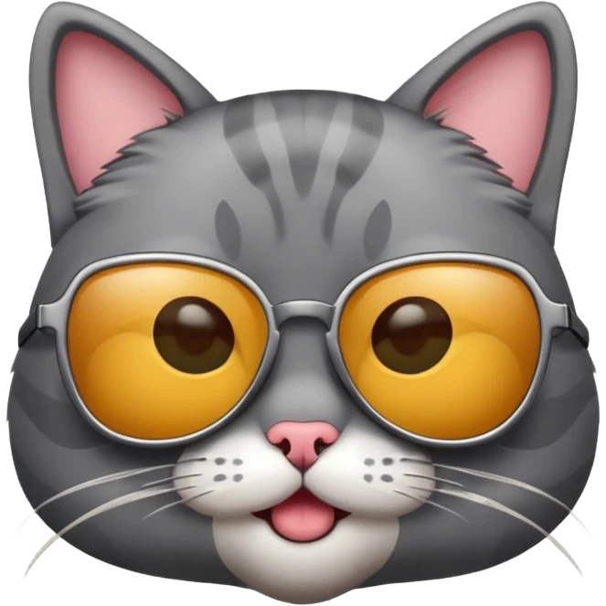Cat with sunglasses emoji
