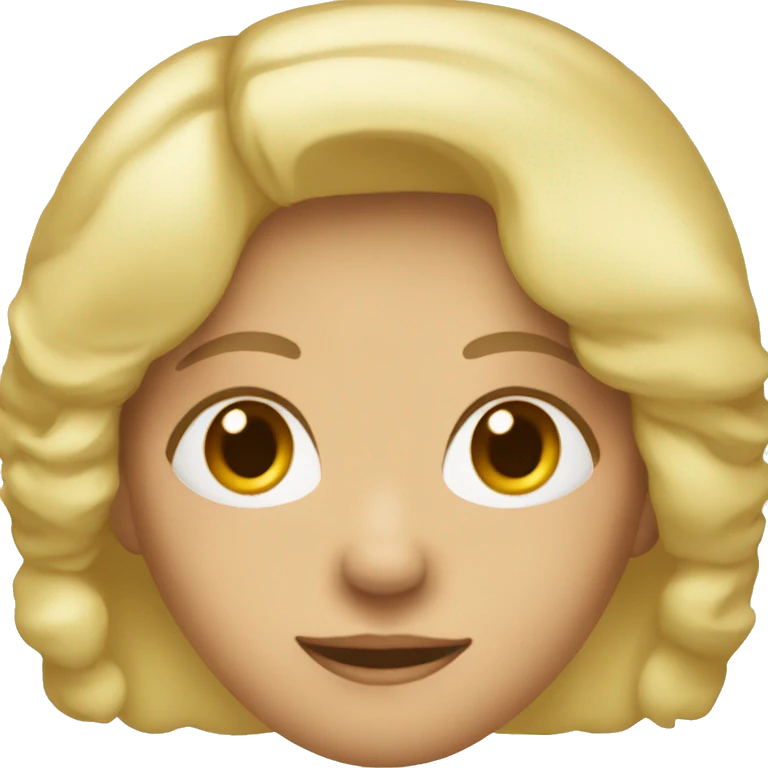 A woman around 45 years old, blonde emoji