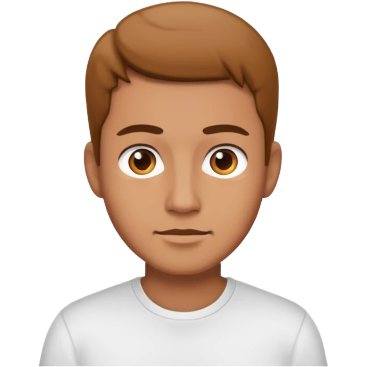 male in plain shirt emoji