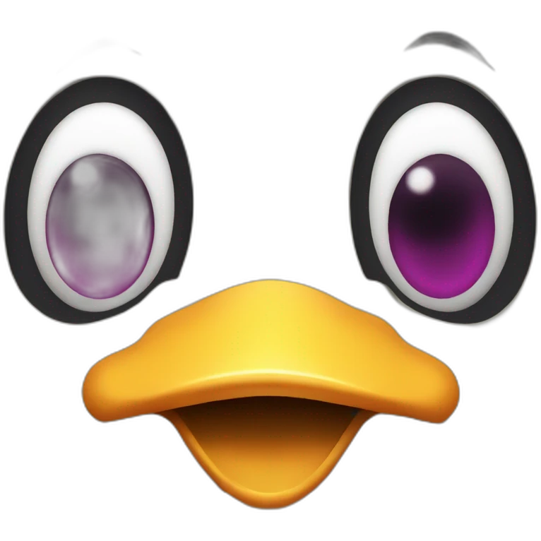 Scary duck emoji