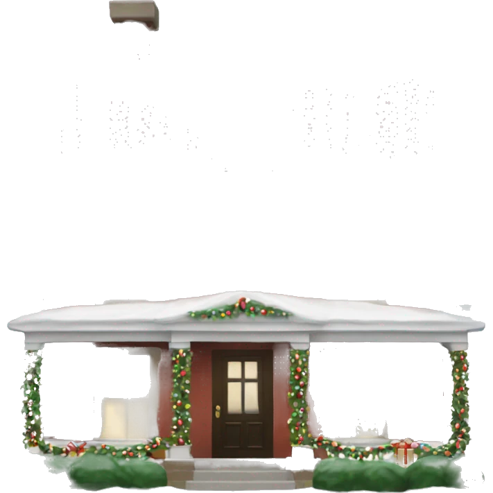 Christmas home alone house emoji