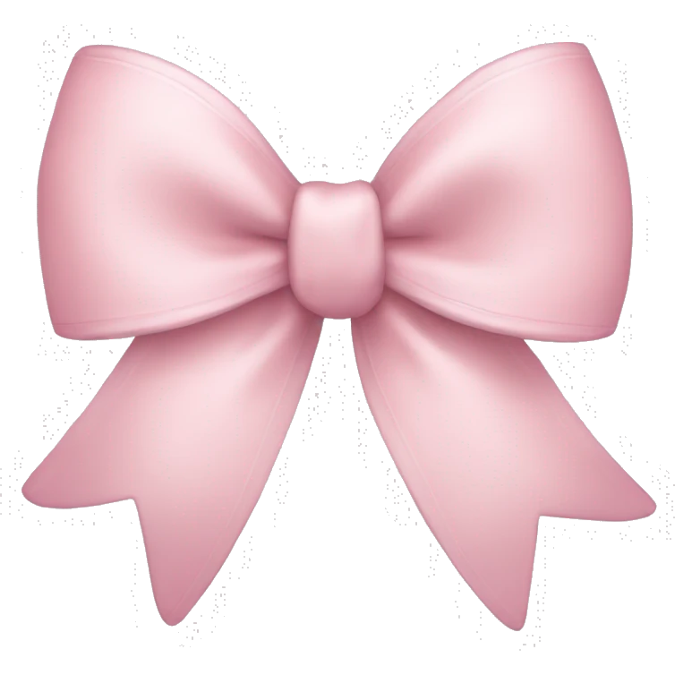 Light pink bow emoji