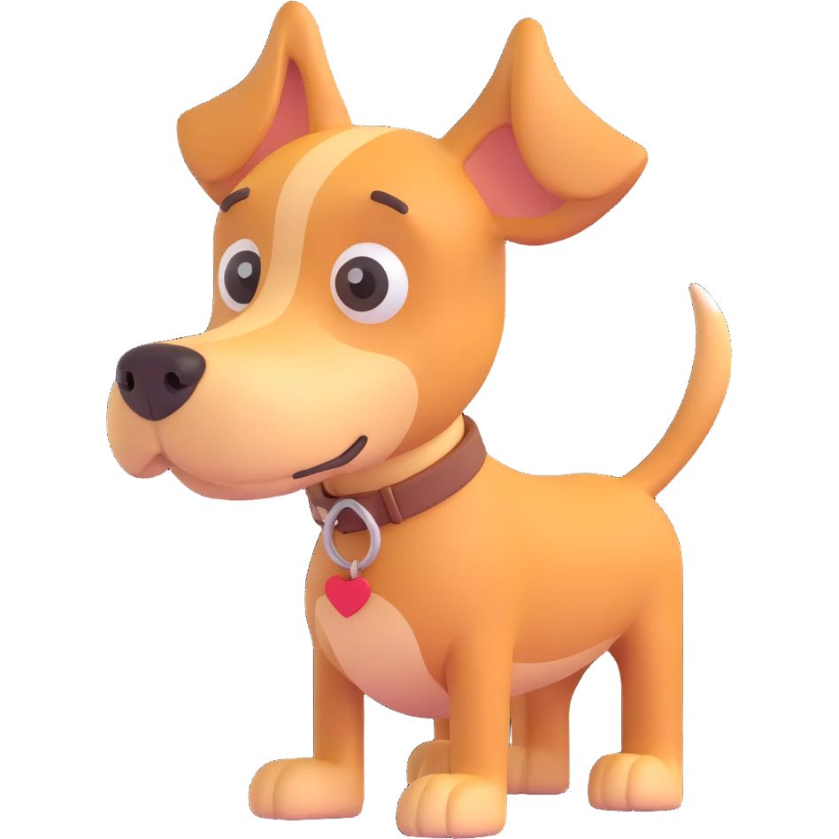 a dog emoji