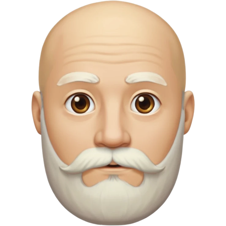 blonde bald man with long beard  emoji