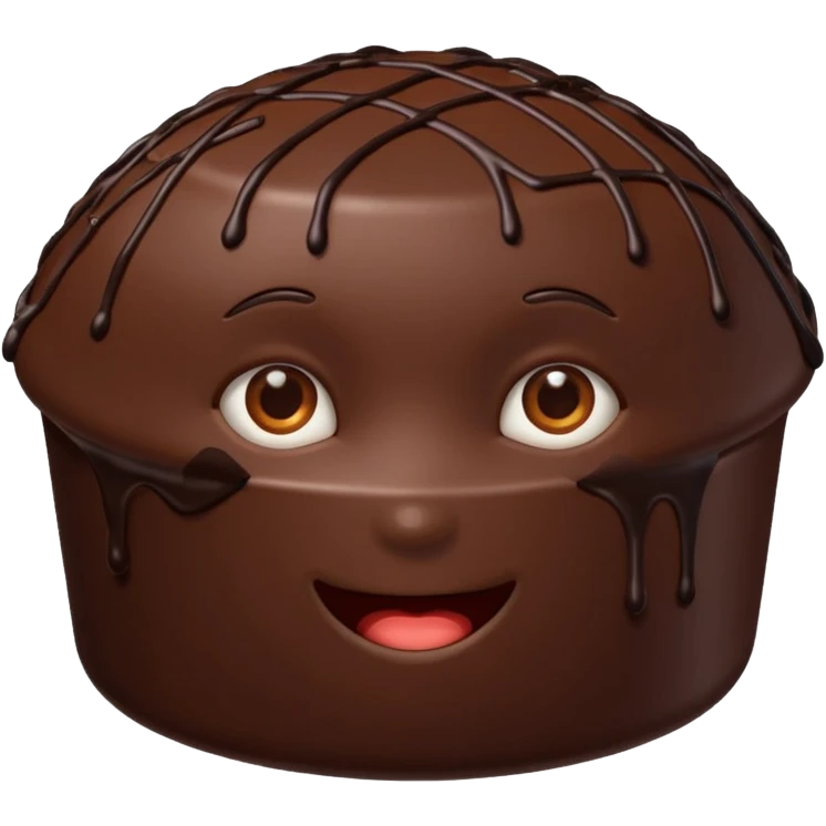 un réseau avec du chocolat relié  emoji