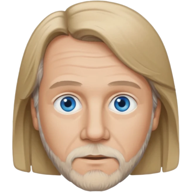Benny Andersson with blue eyes, dark blonde hair emoji