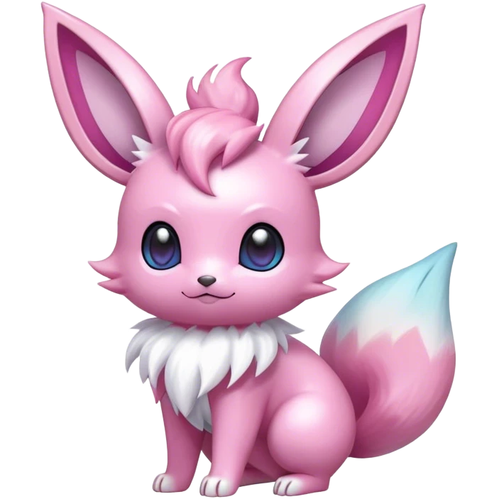 Shiny-Eeveelution-Cute-Fakemon-Fairy-Pokémon-fusion full body emoji