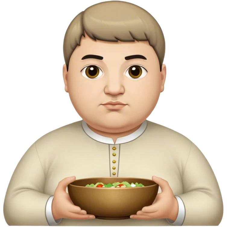 Fat Armenian oligarch with bowl haircut emoji