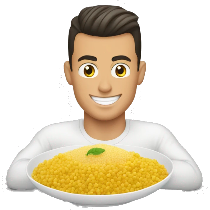 Cristiano Ronaldo qui mange du couscous  emoji