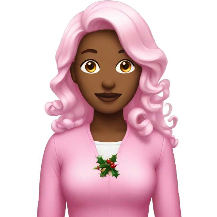 pink christmas  emoji