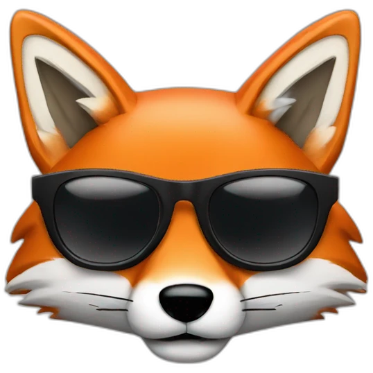fox sunglassews emoji