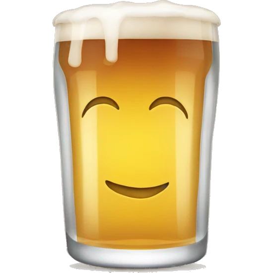 Hoda buvant une bière  emoji