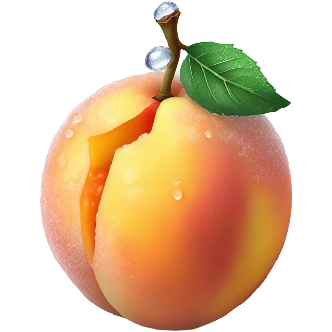 Frozen peach  emoji