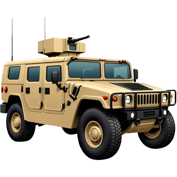 Humvee (HMMWV) (sand colour) emoji