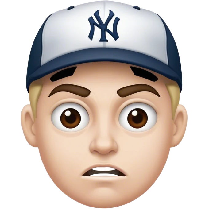 New York Yankee mad face  emoji