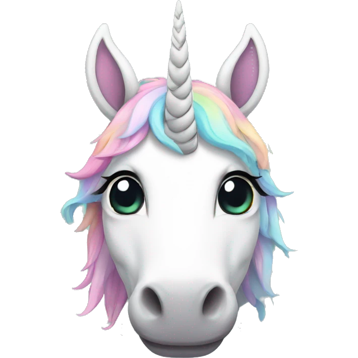unicorn frontal drawn emoji