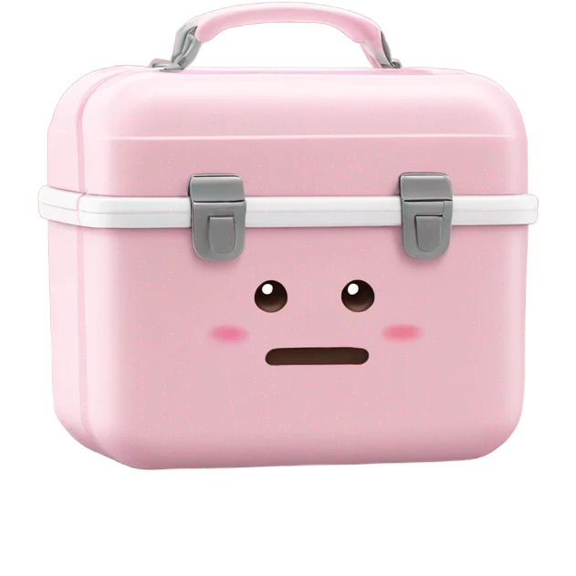 lunch box light pink emoji