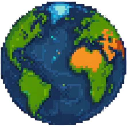 abstract cosmic origin of earth emoji