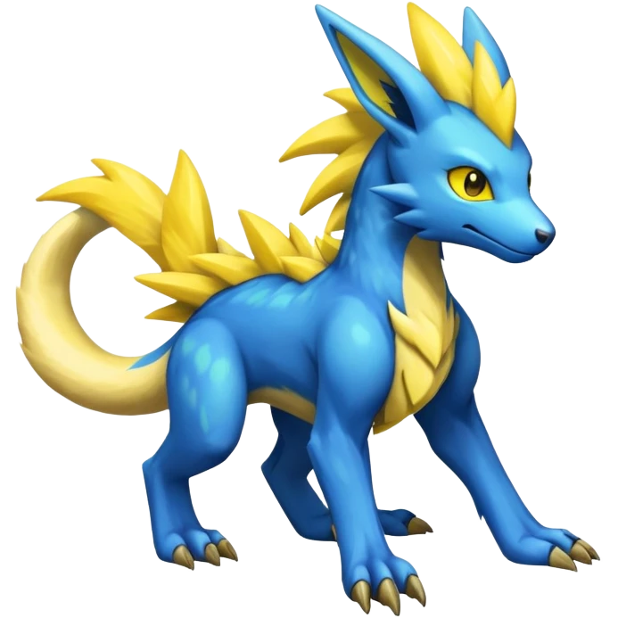 Manectric-Lucio-Draco-Fakémon-hybrid-creature (full body), 4 legs emoji