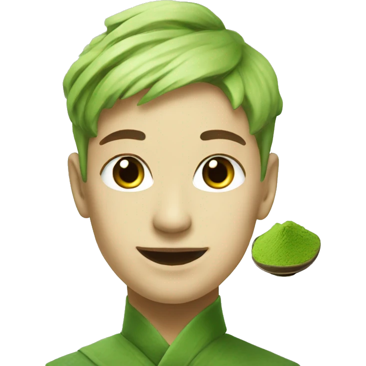 Realistic matcha emoji
