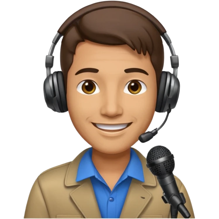 Un locutor de radio emoji