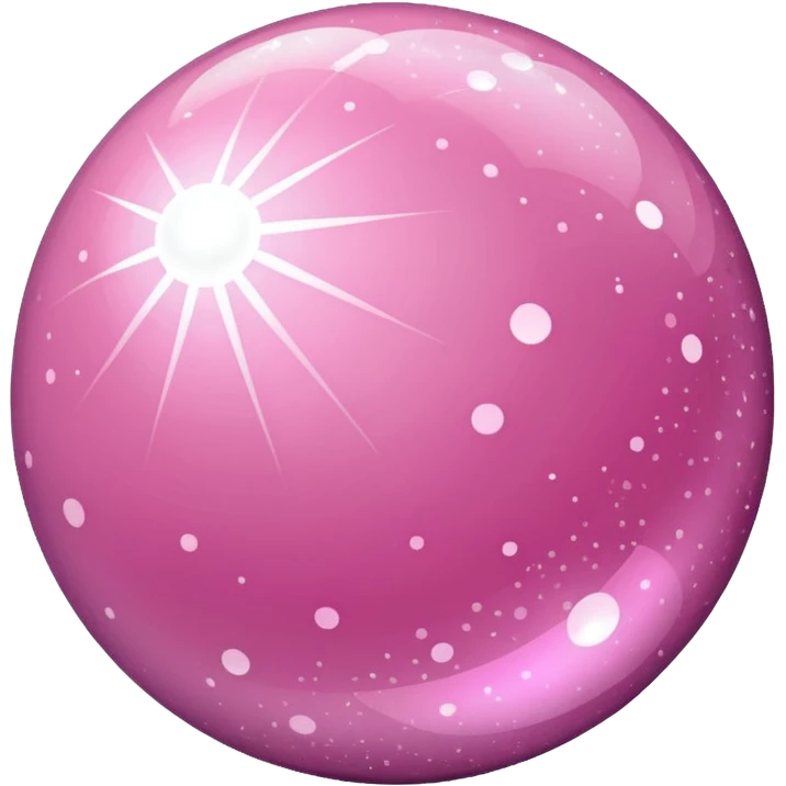 light pink iPhone-style party glitter ball emoji