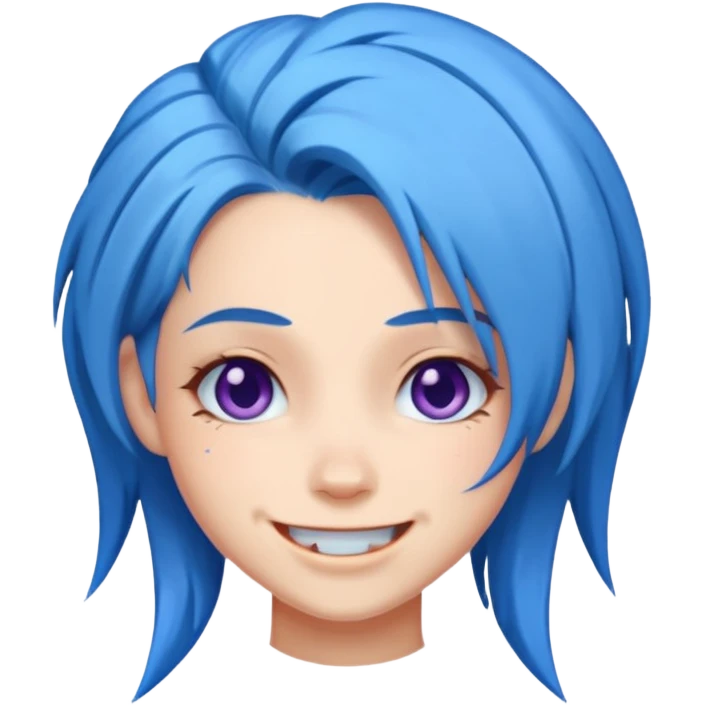 Jinx smiling at you with tricky challenging face emoji