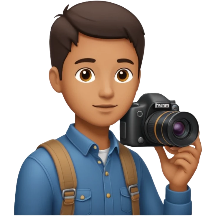 photographer taking a photo side view emoji