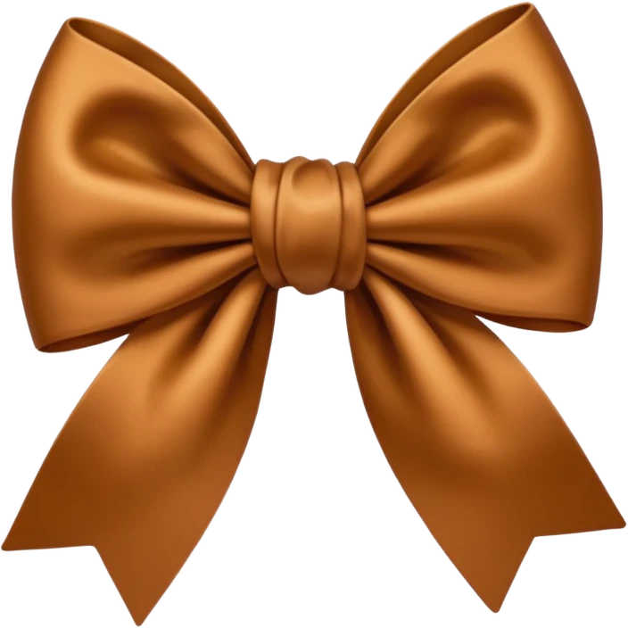 bow color brown emoji