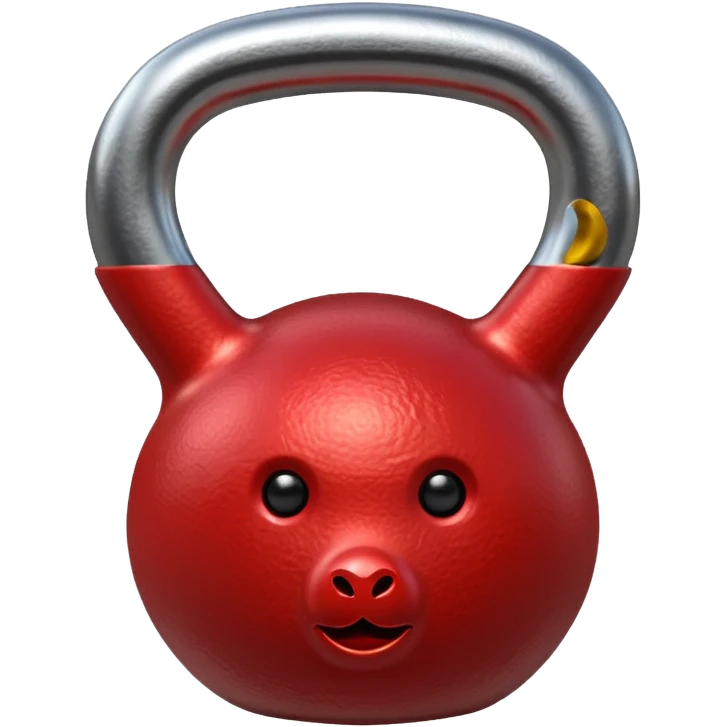 Heart shaped kettle bell emoji