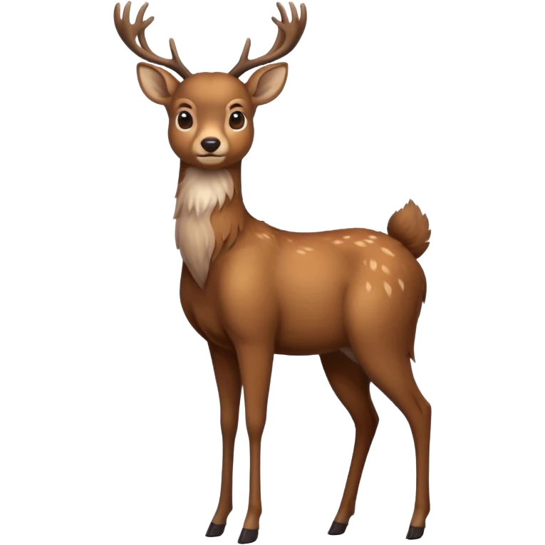 a deer standing on 2 legs emoji
