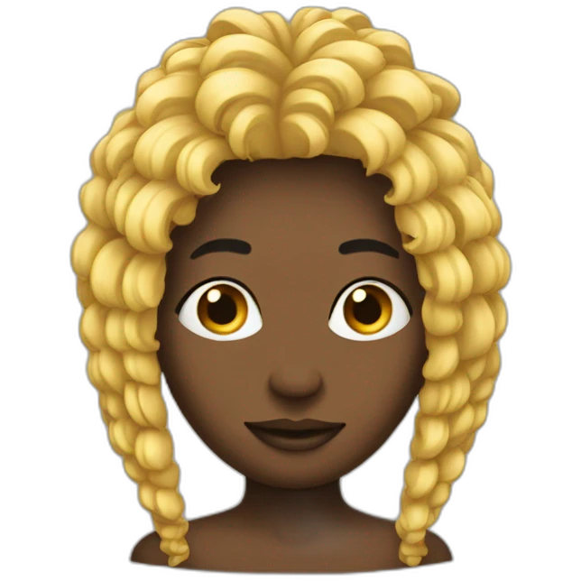 perruque african emoji