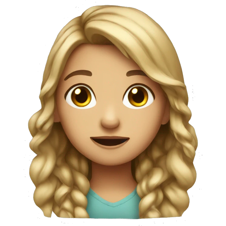 Cute girl emoji