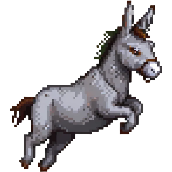 donkey flying in the air emoji